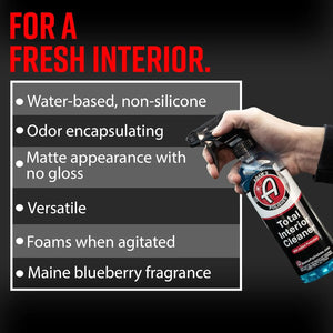 adam’s polishes interior cleaner and protectant spray bottles for car care