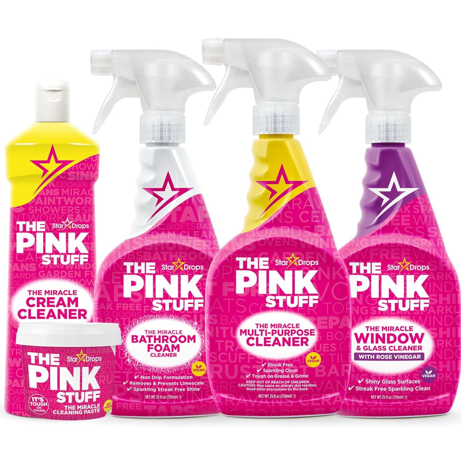 Pink Stuff Cleaning Paste & SQeeZY Scrubber Bundle