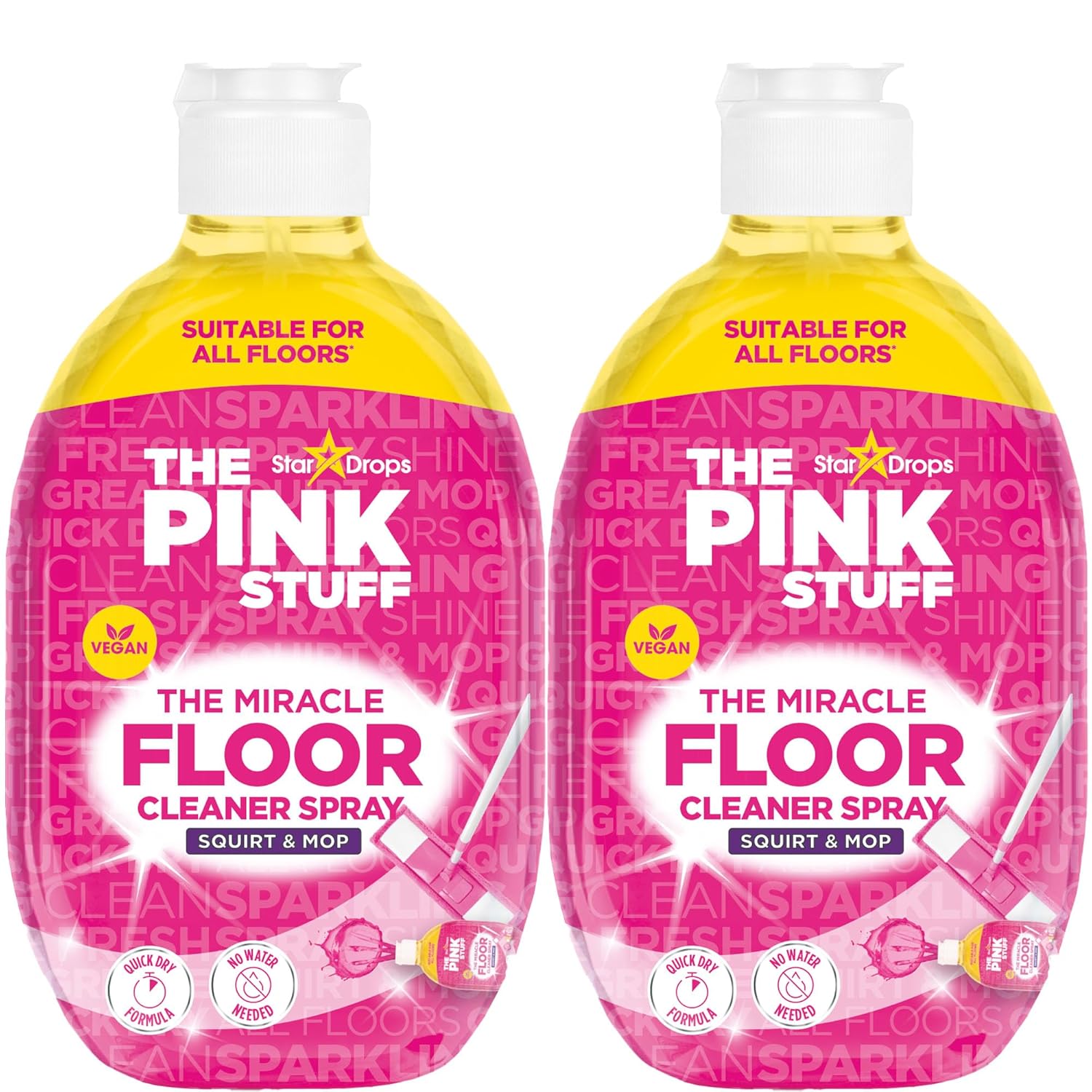 Pink Stuff Miracle Floor Cleaner Spray (2-Pack)