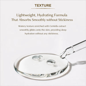 Lightweight watery texture of Madagascar Centella Ampoule serum