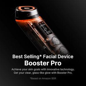 Medicube Booster Pro facial device showcasing internal technology and premium design