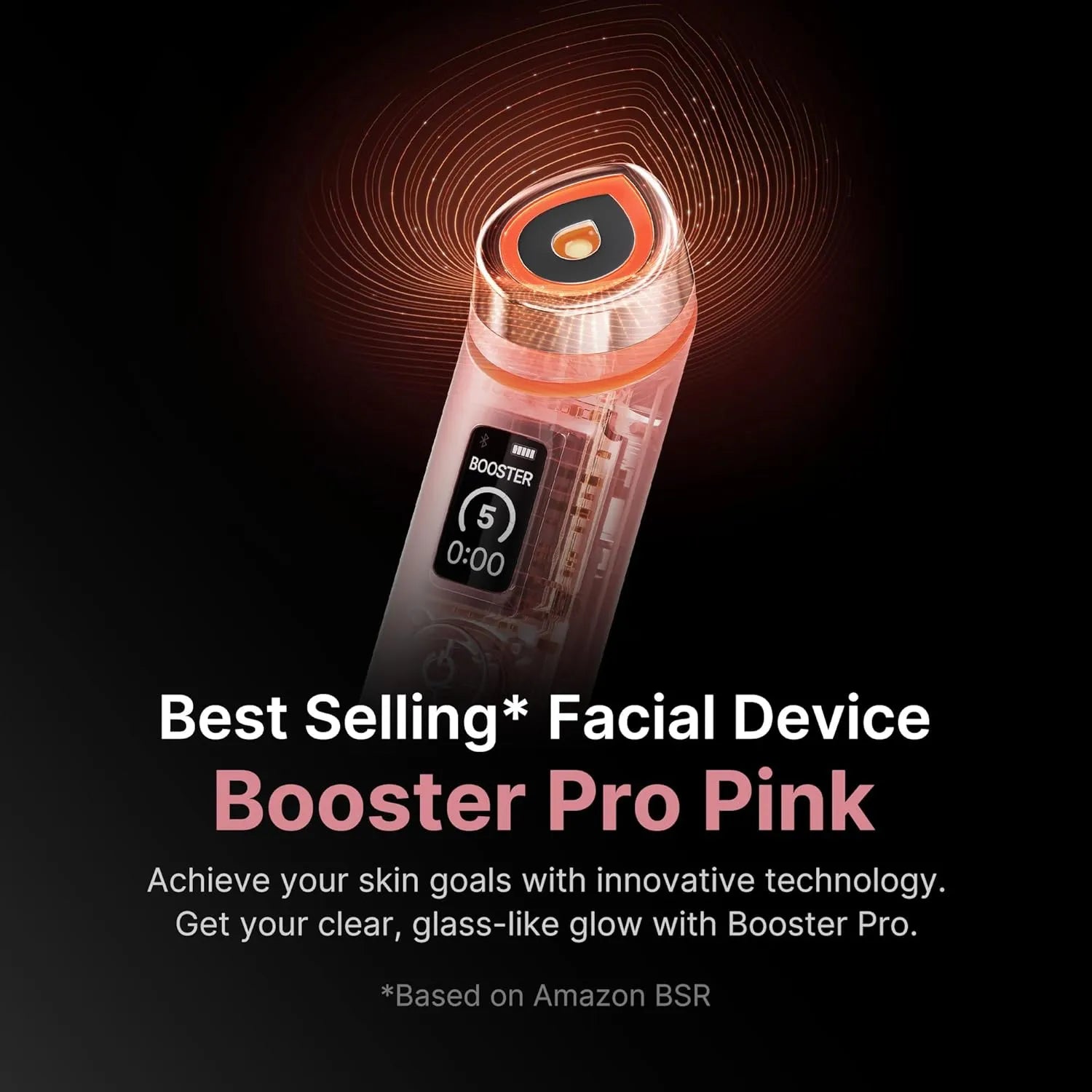 medicube Booster Pro Pink best selling facial device for clear, radiant, firmer looking skin