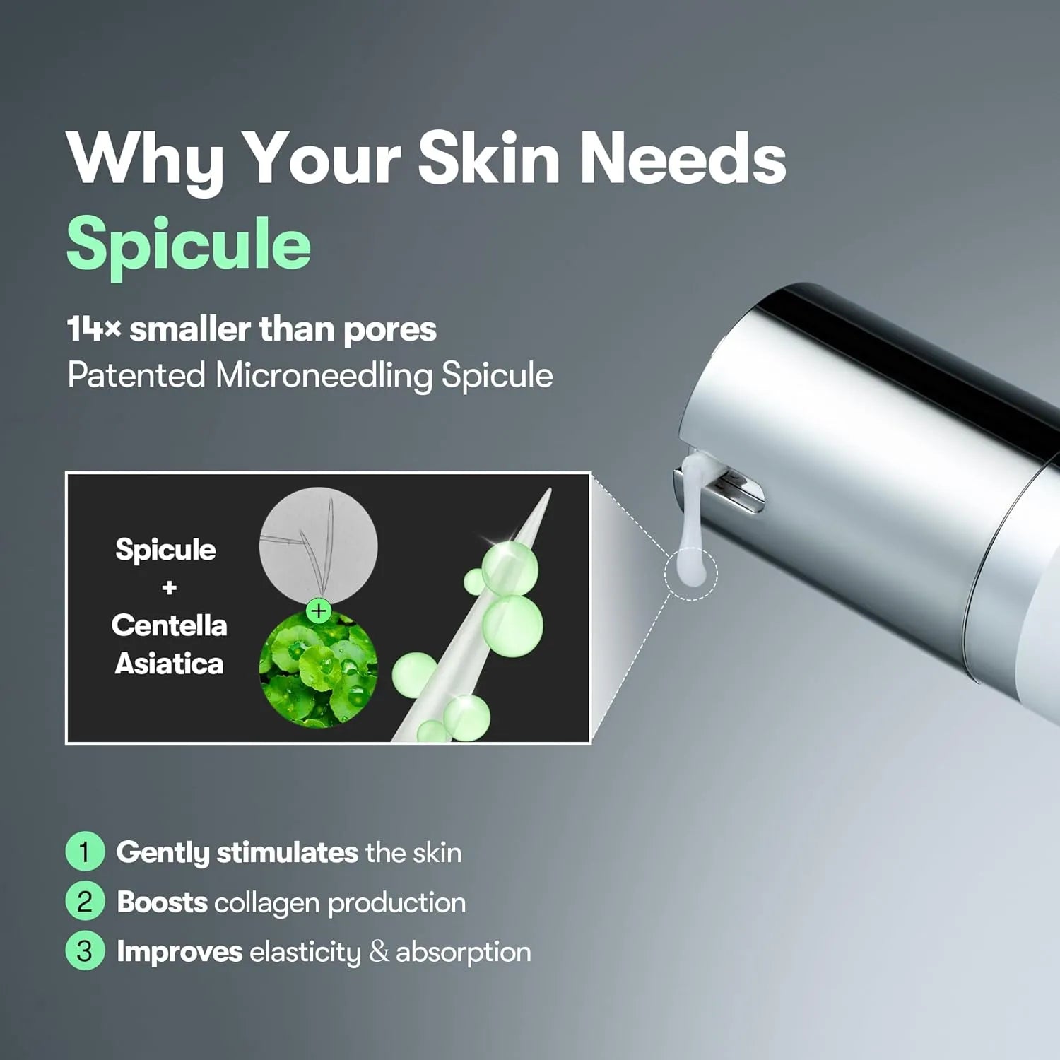 VT CICA Reedle Shot microneedling spicule technology with Centella Asiatica benefits
