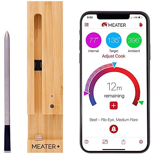 MEATER Plus | 50m Long Range Smart Wireless Meat Thermometer (Bluetooth and WiFi) Digital Connectivity