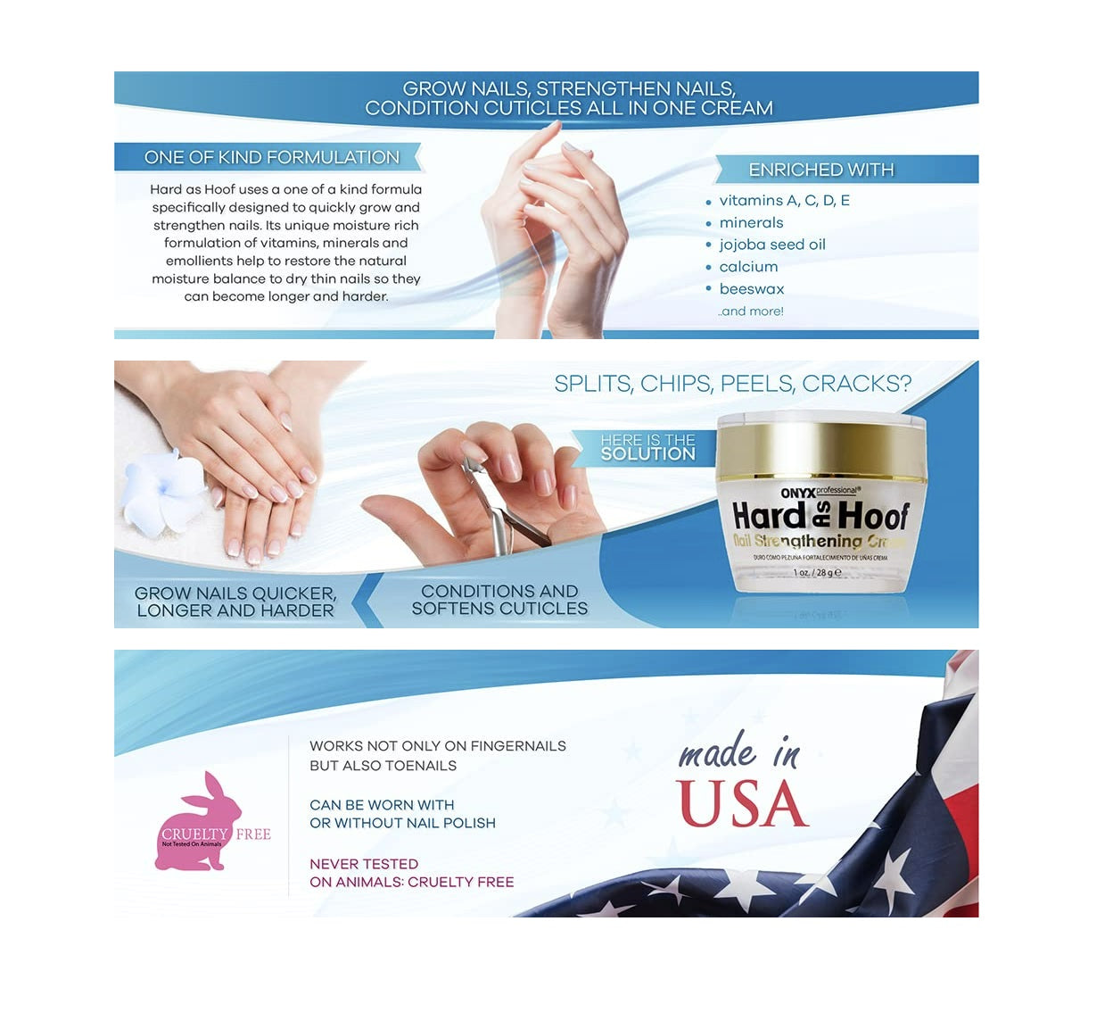 Hard As Hoof Nail Strengthening Cream